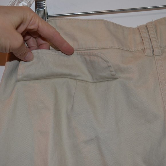 Zara TRF White Cargo Pants Low Rise Pockets Lace Bottom Women M - Picture 7 of 7